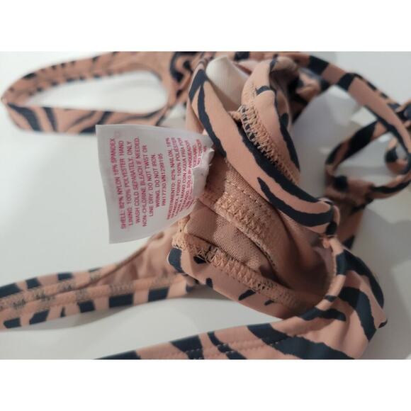 Xhilaration Juniors Pink Zebra Animal Print Bikini Swim Top – Size Small - Picture 5 of 8